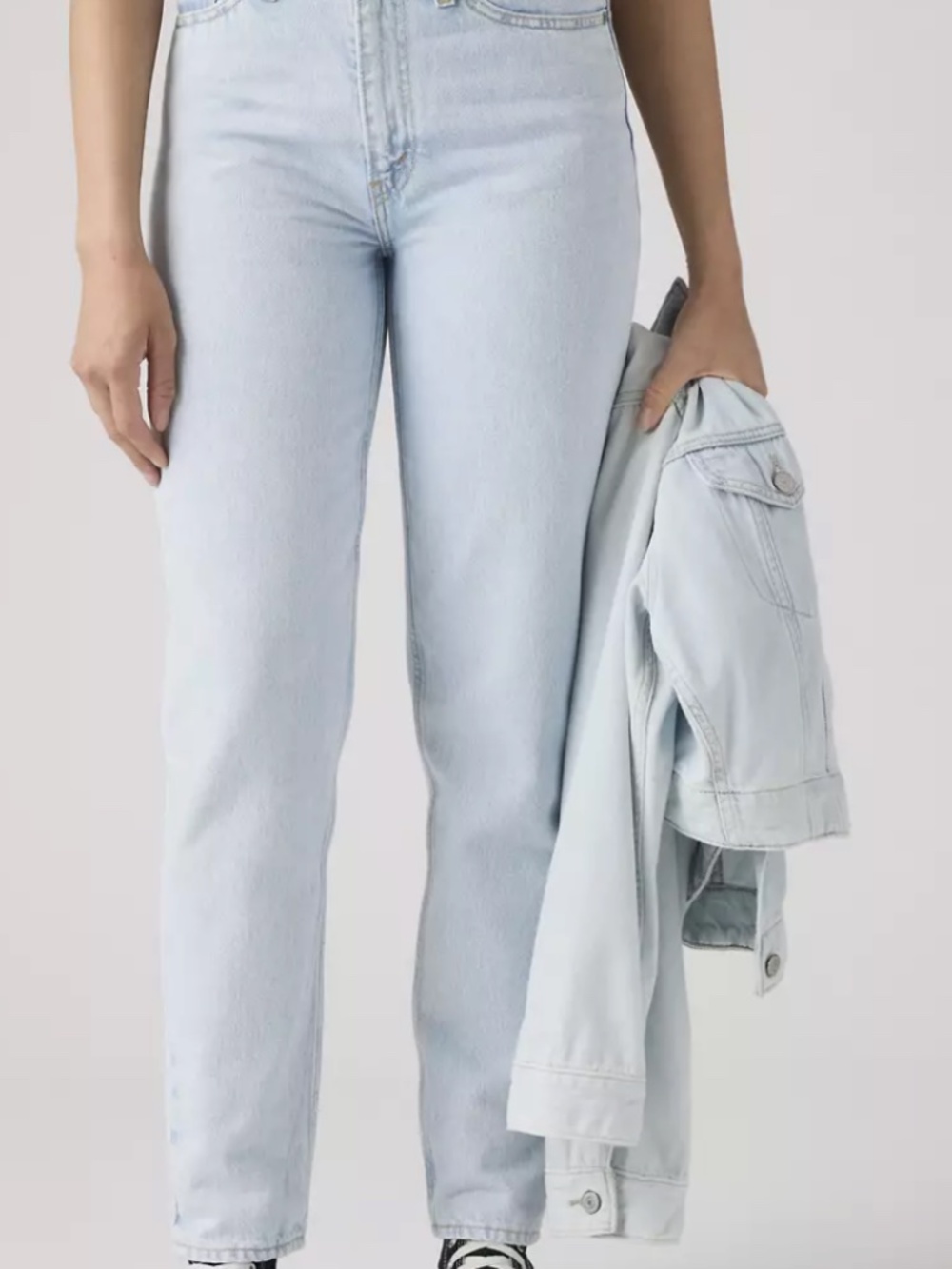 Levi's SilverTab Light Wash Mom Jeans